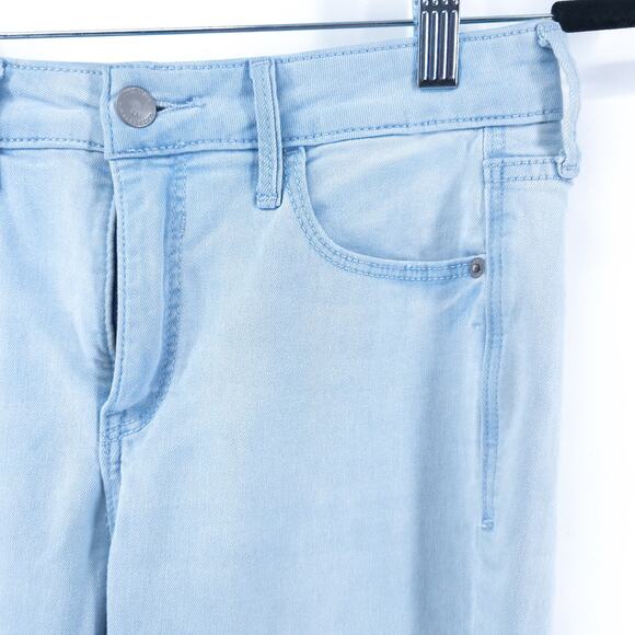 Old Navy Normcore Distressed Rockstar HR Light Wash 360 Stretch Raw Hem Skinny 4 - Picture 6 of 13